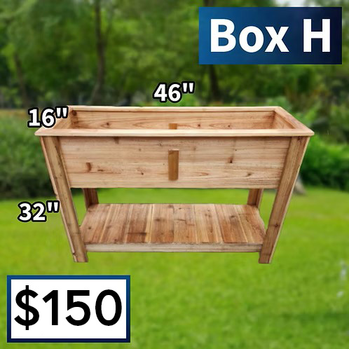 Box H Tall Planter Box with Pricing